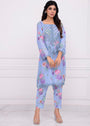 Powder blue Unstitched for Women