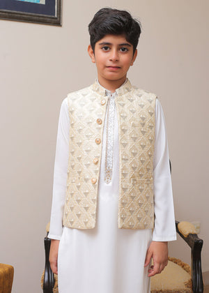 Cream Waistcoat for Boy