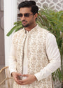 Cream Waistcoat for Men