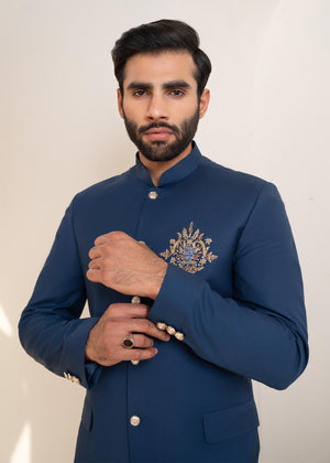 Royal blue Prince Coat for Men