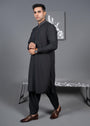Jet black Shalwar Kameez for Men