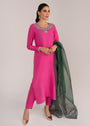 Hot pink Kurta Set for Women