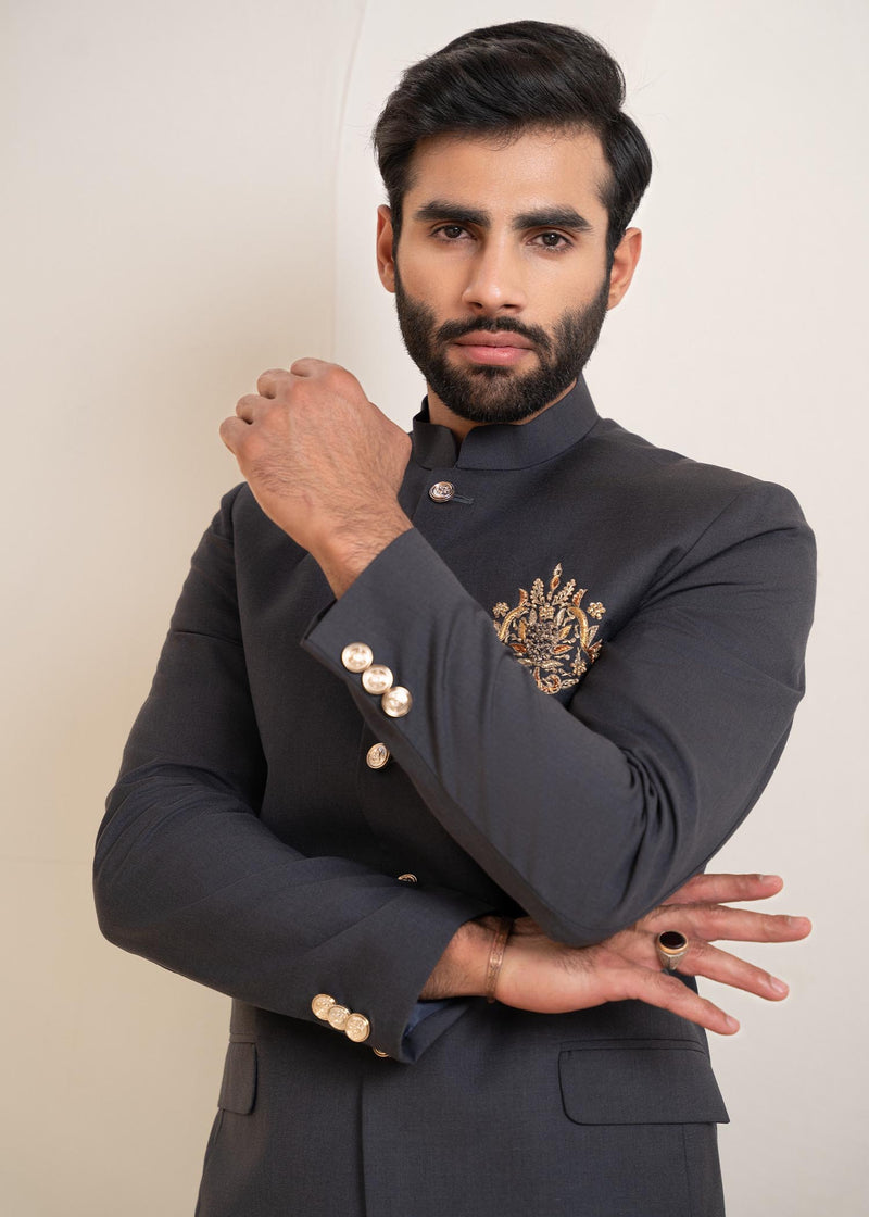 Charcoal Grey Prince Suit DD008 – LAAM