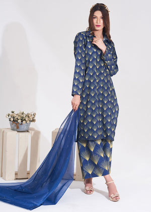 Blue Kurta Set for Women