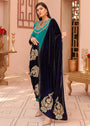 Dark blue Shawl for Women