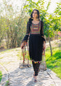 Black Kurta Set for Women