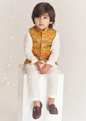 Mustard Waistcoat for Boy