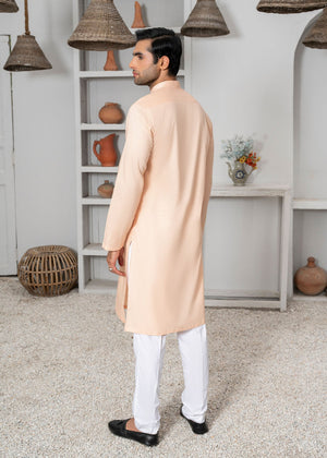 Beige Kurta Set for Men