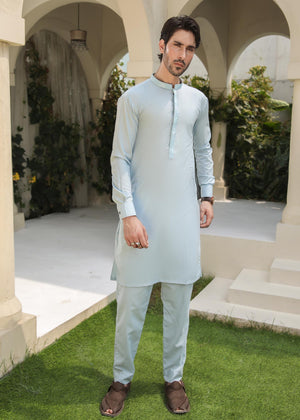 Sky blue Kurta Set for Men