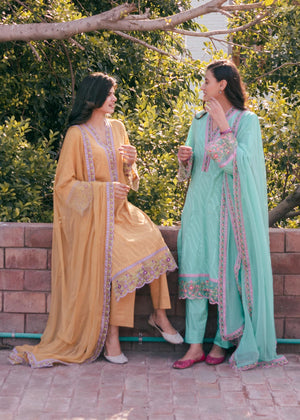 Sea green Kurta Set for Women