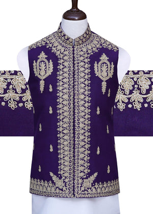 Plum Waistcoat for Men