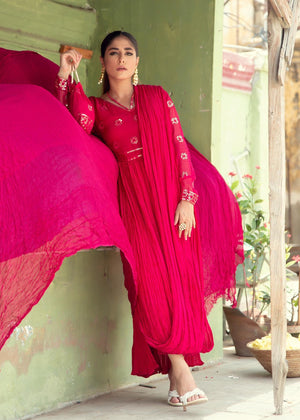 Hot pink Pishwas for Women