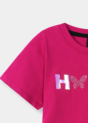 Shocking pink T Shirt for Girl