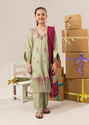 Pistachio green Kurta Set for Girl
