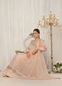 Peach pink Angrakha for Women
