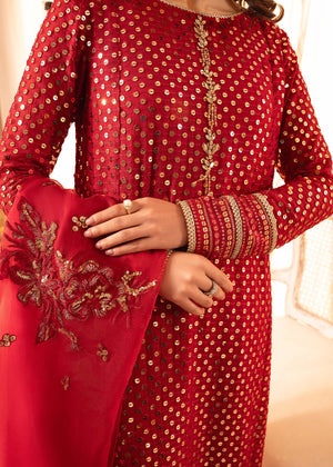 Red Kurta Set for Women