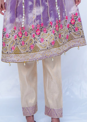 Purple Short Frock for Girl