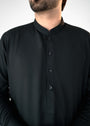 Jet black Shalwar Kameez for Men