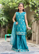 Sea green Gharara for Girl