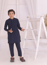 Navy blue Kurta Set for Boy