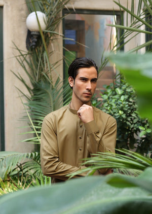 Brown Kurta Set for Men