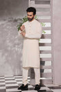 Cream Prince Coat for Men