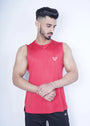 Blood red Tank Top for Men