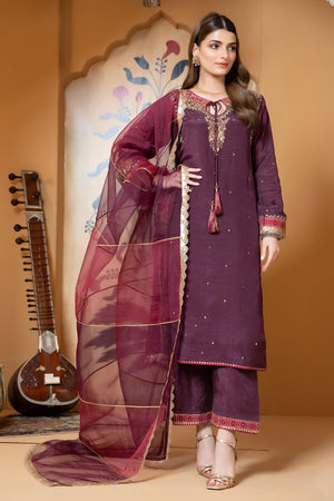 Plum Kurta Set for Women