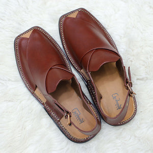 Brown Peshawri Chappal for Men