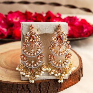Pearl white Earrings for Women
