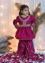 Shocking pink Gharara for Girl