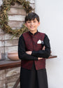Maroon Waistcoat for Boy