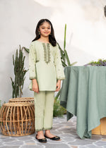 Sage green Short Frock for Girl