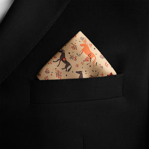 Almond brown Pocket Square for Men