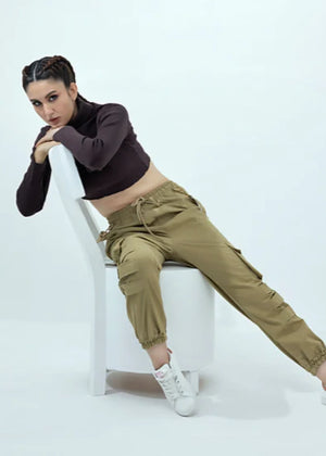 Tan brown Pants for Women