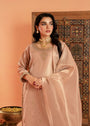 Pastel pink Kurta Set for Women