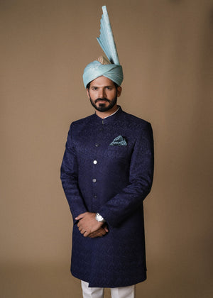 Blue Sherwani for Men