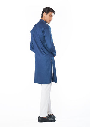 Navy blue Kurta Set for Men