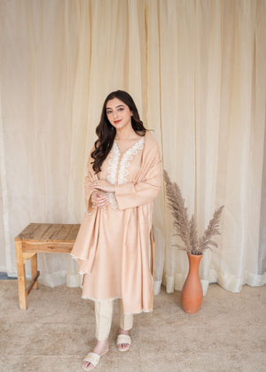 Peach pink Kurta Set for Women