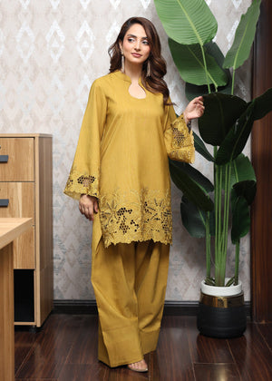 Mustard Kurta Set for Women