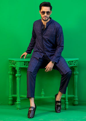 Blue Kurta Set for Men
