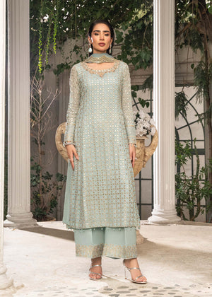 Ice blue Kurta Set for Women