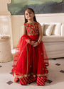 Cherry red Lehenga for Girl