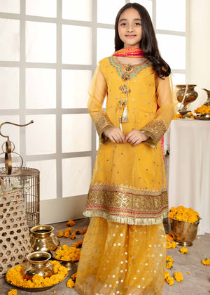Yellow Gharara for Girl