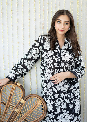 Black Kurta Set for Women