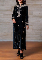 Black Kurta Set for Women