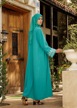 Sea green Abaya for Women