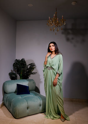 Mint green Kaftan for Women