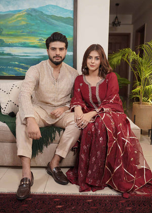 Maroon Gharara for Women
