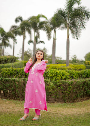 Pink Kurta Set for Women